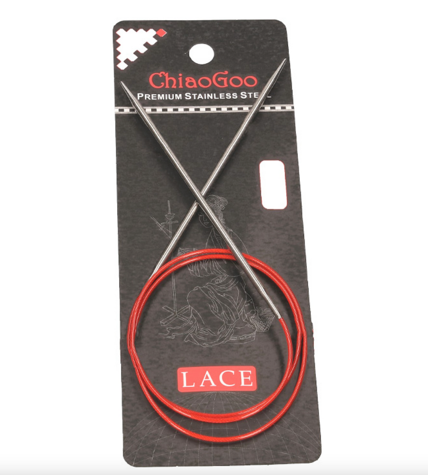 ChiaoGoo Rundstricknadel RED LACE Edelstahl 2,5 mm (US 1.5)